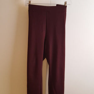 Maroon print pants